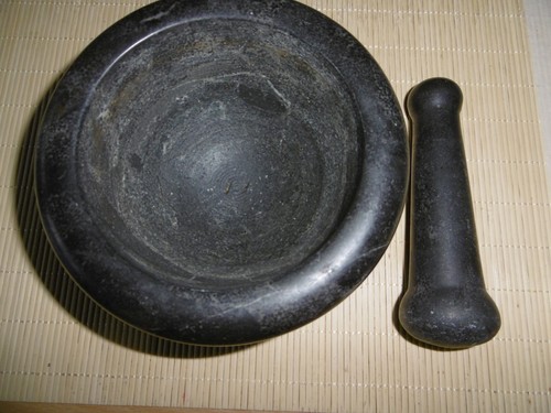 Mörser mit stößel - mörser, -massiv