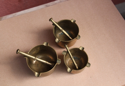 Apothekermörser messing - 3,