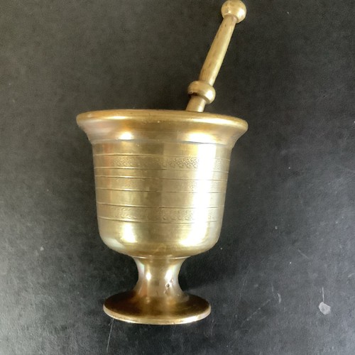 Messing mörser mit - mörser, stößel