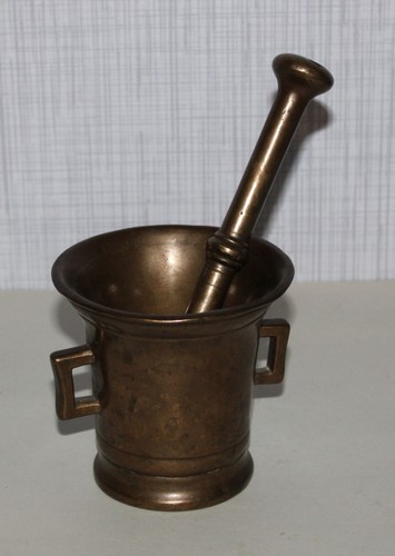 Messing bronze mörser mit - bronze,
