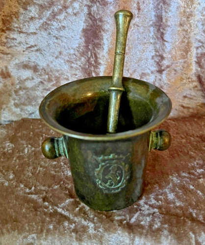 Bronze messing mörser - bronze,