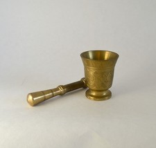 Messing Mörser mit Stößel