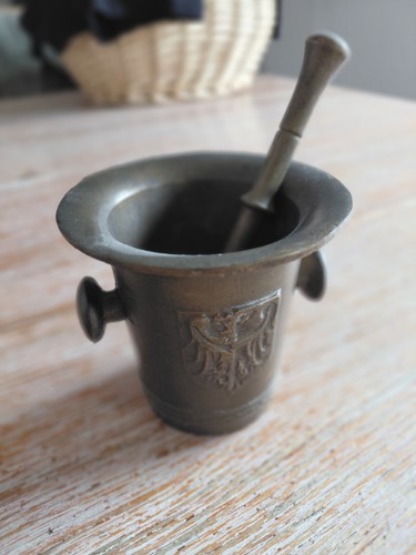 Mörser mit stößel messing - mörser,