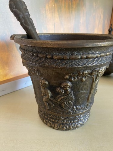 Bronze mörser mit - bronze, stössel