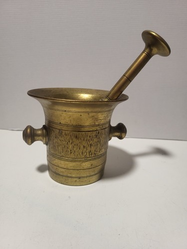 Mörser alt bronze messing - mörser, bronze/messing