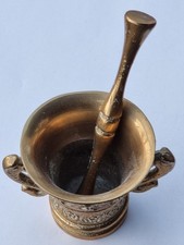 Messing Mörser mit Stößel