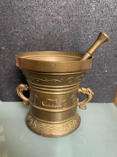 Mörser mit stößel messing - mit,