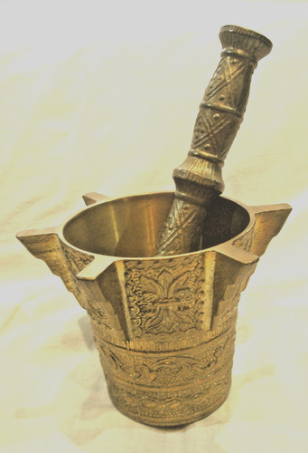 Mörser mit stößel messing - mit,