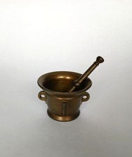 Messing Mörser mit Stößel