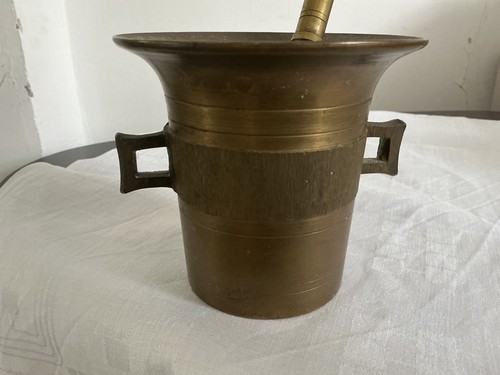 Alter messing mörser mit - ,