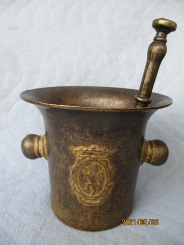 Alter bronze mörser mit - alter,