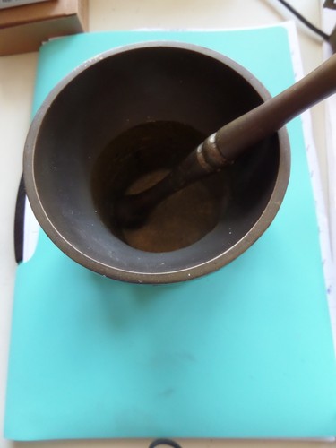 Messing mörser mit stößel - mit,