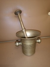 Messing Mörser mit Stößel