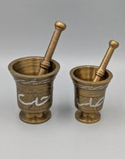 2 Messing Mörser mit