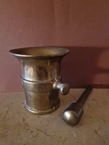 Bronze messing mörser - bronze/messing, mit