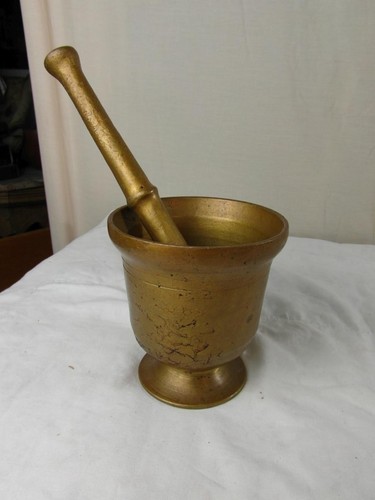 Mörser antik messing - mörser, bronze